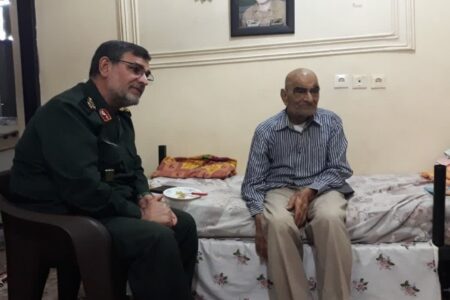 پدر شهید آرمات به فرزند شهیدش پیوست
