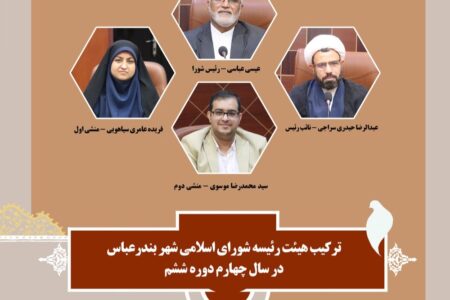 عیسی عباسی رئیس شورای اسلامی شهر بندرعباس شد