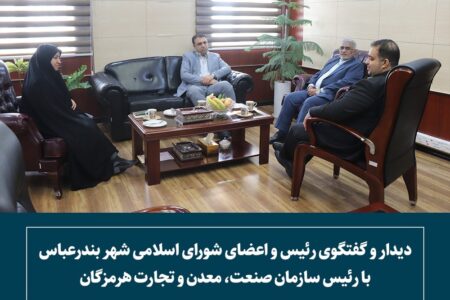 دیدار و گفت و گوی رئیس سازمان صمت هرمزگان با رئیس و اعضای شورای شهر
