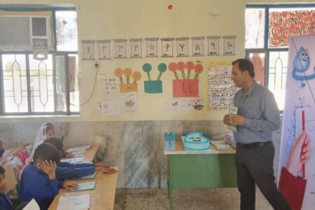 جشنواره نخستین واژه آب در دبستان گری شیخ خمیر برگزار شد