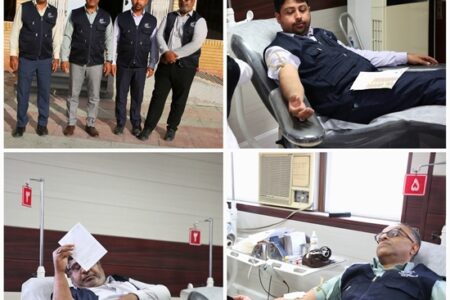 کارکنان روابط عمومی دانشگاه علوم پزشکی هرمزگان، پیشگام اهدای خون در پاسخ به فراخوان اضطراری